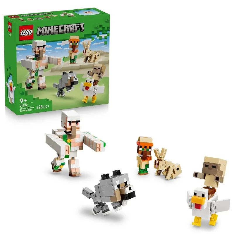 Minecraft® 21592 Kyllingejockey og angreb i ørkenen