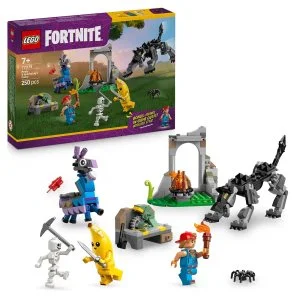 LEGO® Fortnite® 77075 Peely og Sparkplug og deres lejrplads