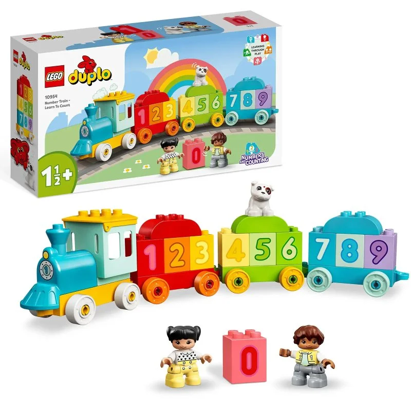 DUPLO® 10954 Tog med tal – lær at tælle
