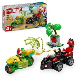 LEGO® Marvel Spidey og hans fantastiske venner 11198 Spin, Electro og forfølgelse med dinosaurkøretøj
