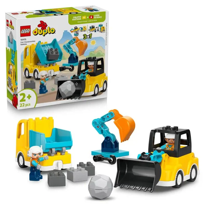 DUPLO® 10475 Køretøjer på byggepladsen 3 i 1
