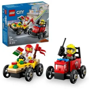 LEGO® City 60458 Racerpakke: Pizzalevering vs. brandbil