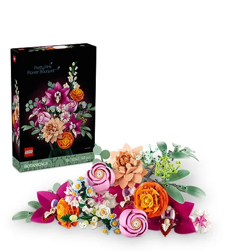 Botanicals 10342 Smuk buket af lyserøde blomster