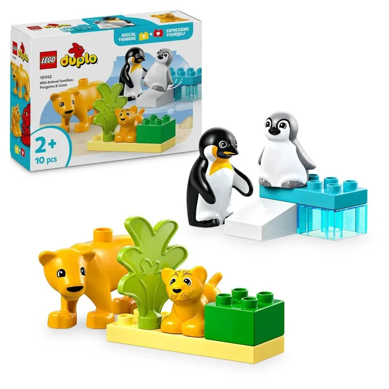 DUPLO® 10442 Vilde dyrefamilier: Pingviner og løver