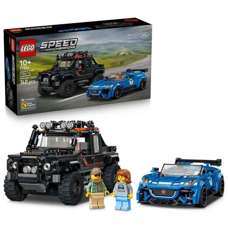 Speed Champions 77264 Jaguar Project 7 og Land Rover Defender