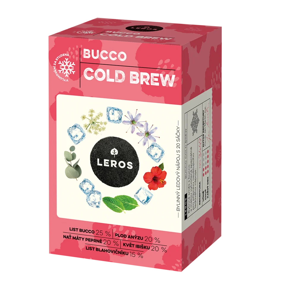 LEROS Urteblanding Bucco Cold Brew - teposer (20 x 1,5 g) - til tilberedning af iste