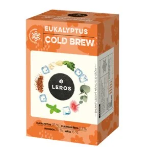 LEROS Urteblanding Eukalyptus Cold Brew - teposer (20 x 1,8 g) - til tilberedning af iste