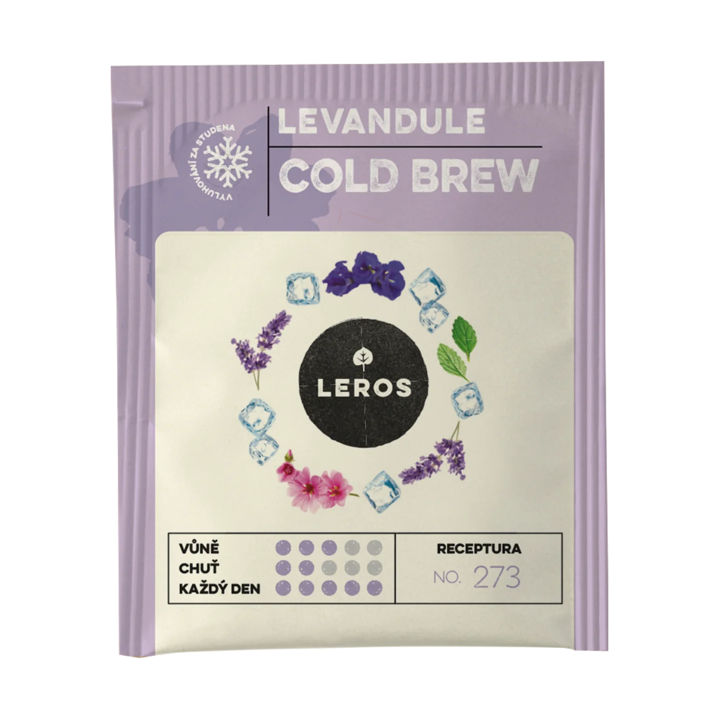 LEROS Urteblanding Lavendel Cold Brew - teposer (20 x 1,2 g) - til tilberedning af iste