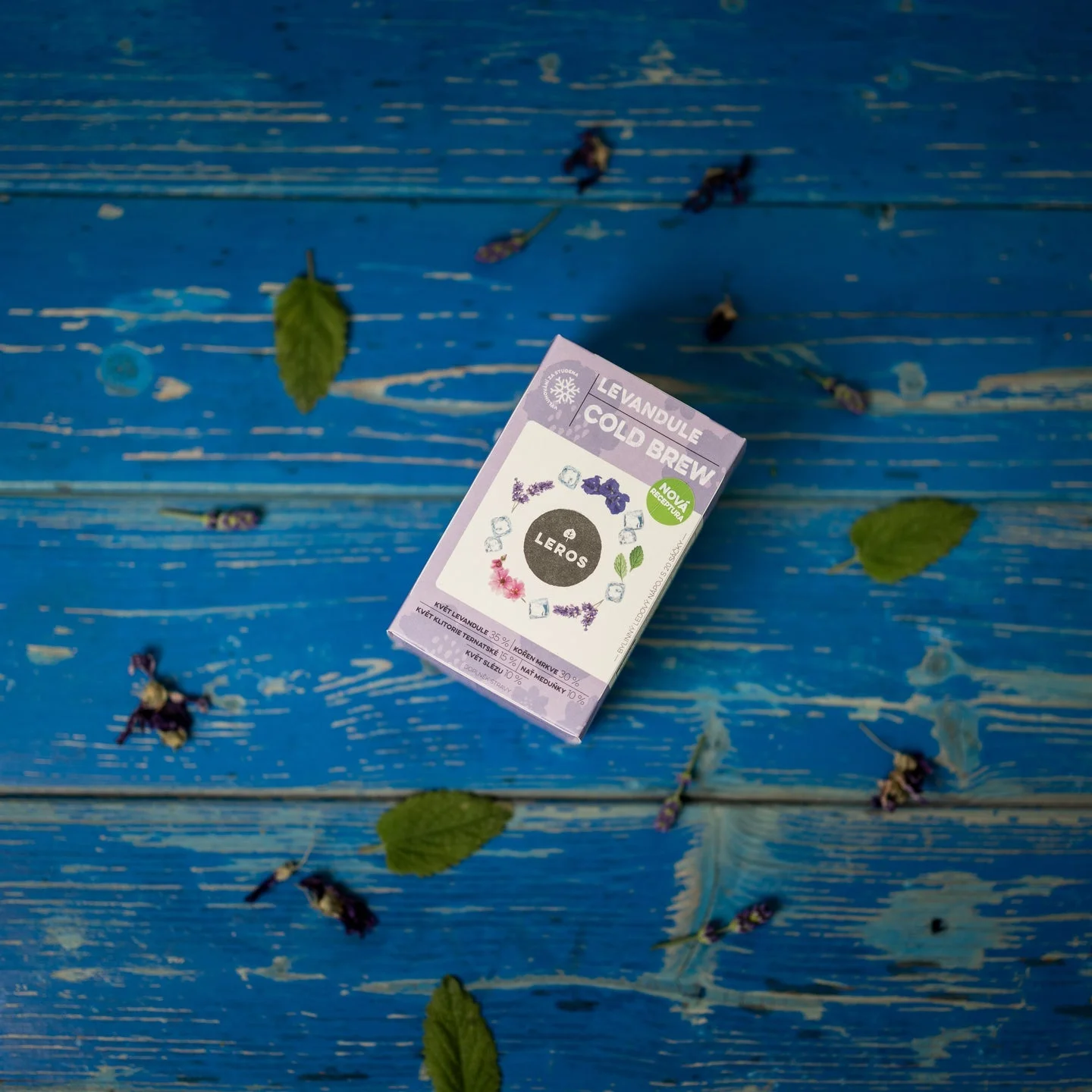 LEROS Urteblanding Lavendel Cold Brew - teposer (20 x 1,2 g) - til tilberedning af iste