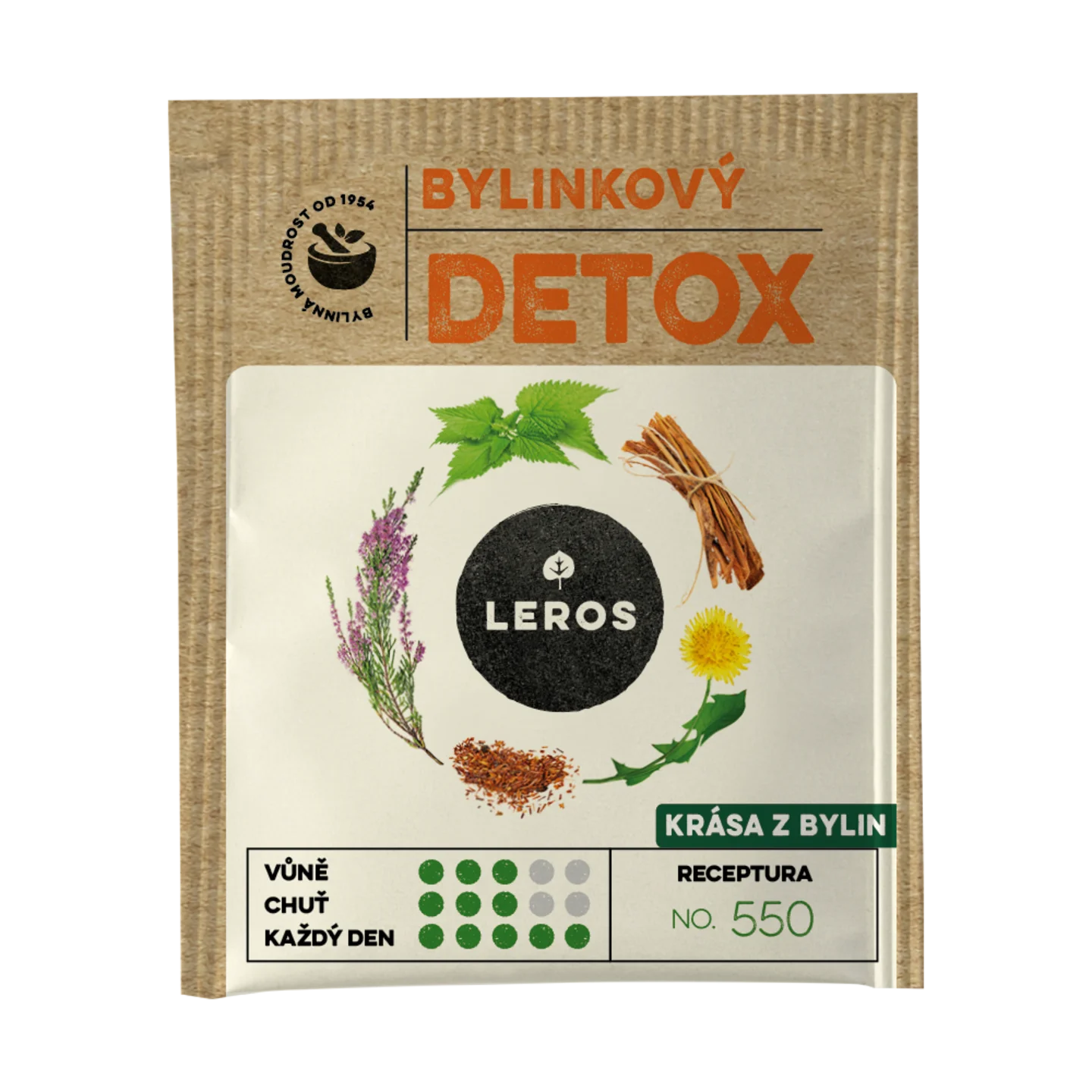 LEROS Urtete Urte-detox - tebreve (20 x 1,5 g) - til rensning af kroppen