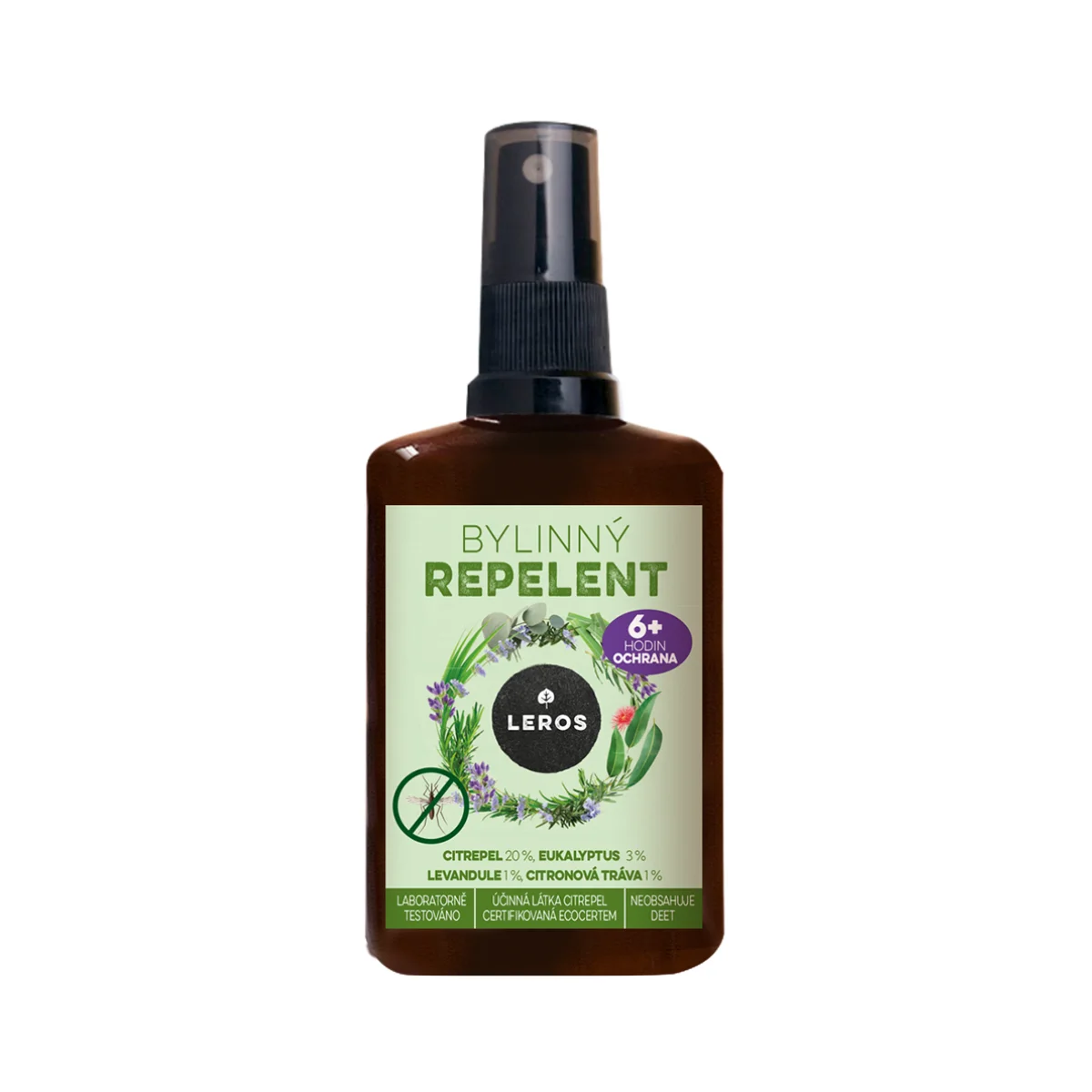 LEROS Urtebaseret myggemiddel (100 ml) - mod myg og flåter
