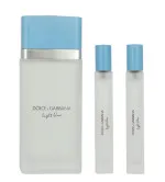 Light Blue 100 ml + 2 x EDT mini eau de toilette til kvinder 10 ml