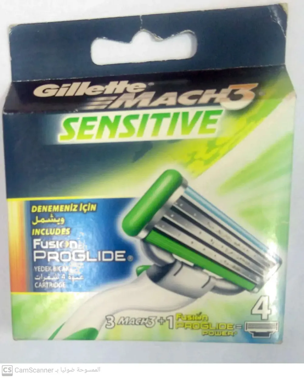 Mach3 Sensitive barberblade 4 stk til mænd