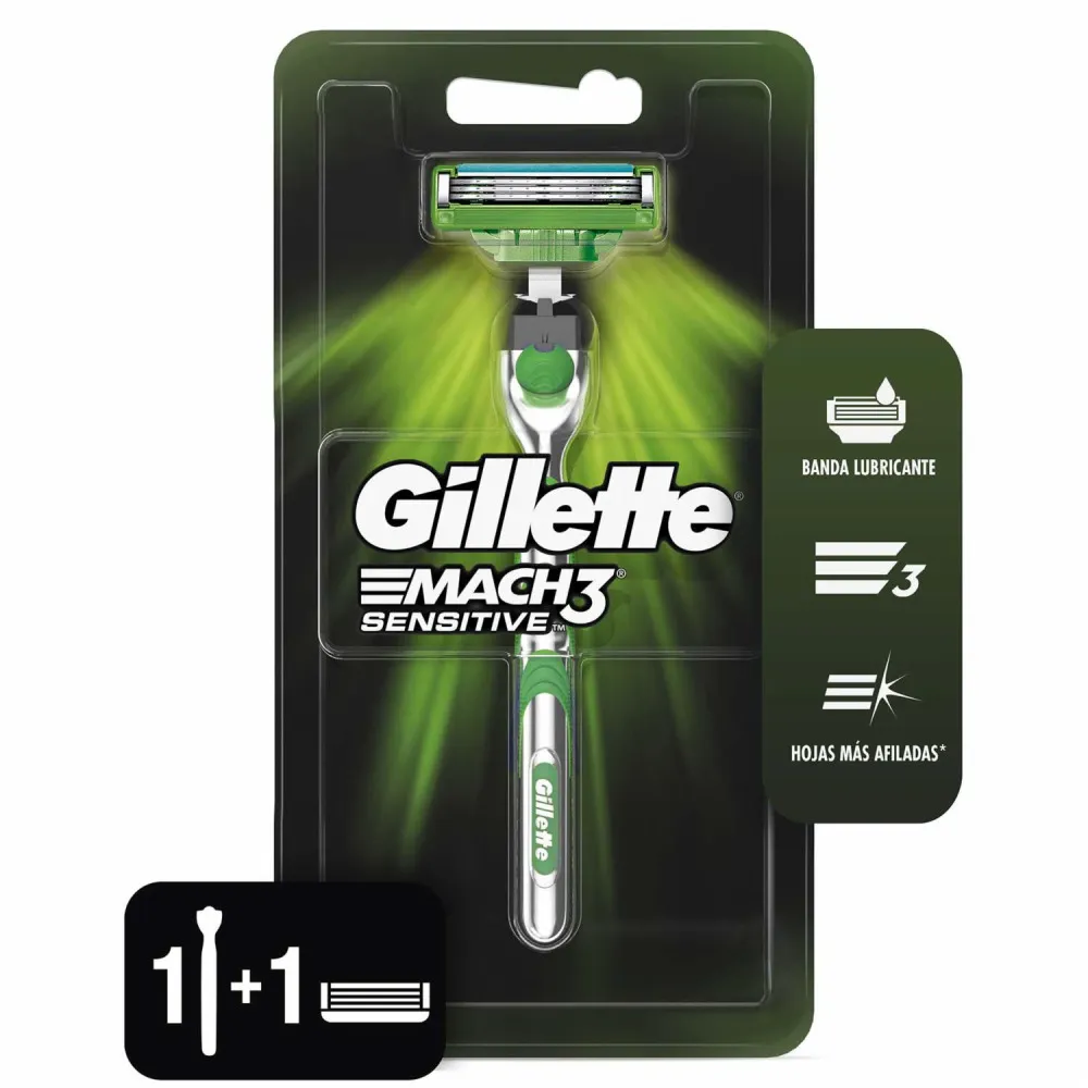 Mach3 Sensitive barberblade 4 stk til mænd