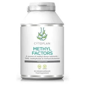 Cytoplan METHYL FACTORS - B1 Betain B2 B6 B6 Folinsyre (L-Methylfolat) Vitamin B12 og Zink, 60 kapsler