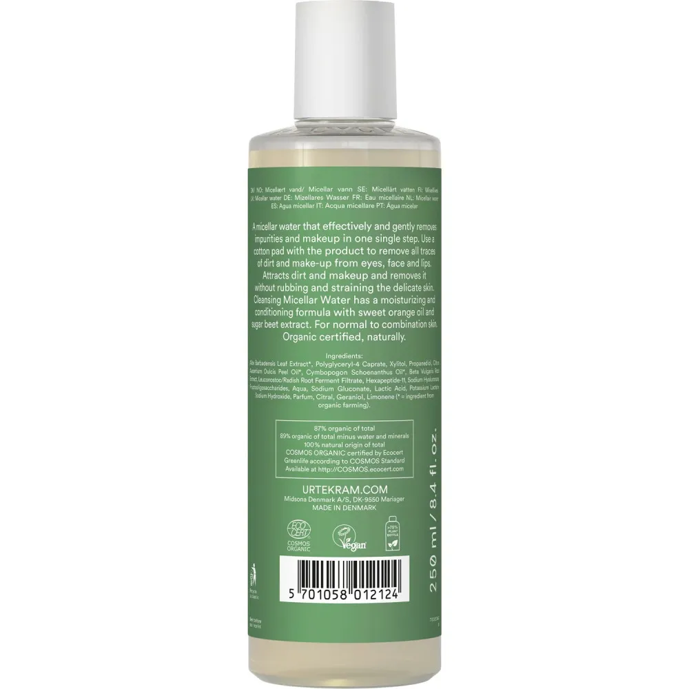 Urtekram Micellarvand citrongræs 250 ml BIO
