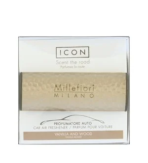 Millefiori Icon Metal Vanilla & Wood duft til bilen