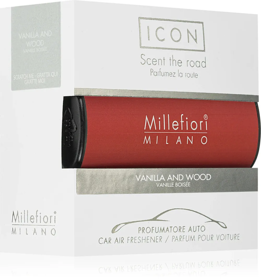 Icon Classic Vanilla and Wood duft til bil Millefiori Icon Classic Vanilla and Wood vůně do auta