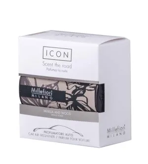 Millefiori Icon Textil Floral Vanilla and Wood duft til bil