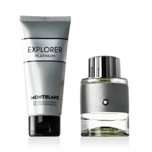 Montblanc Explorer Platinum 60 ml + brusegel til krop og hår Eau de Parfum til mænd