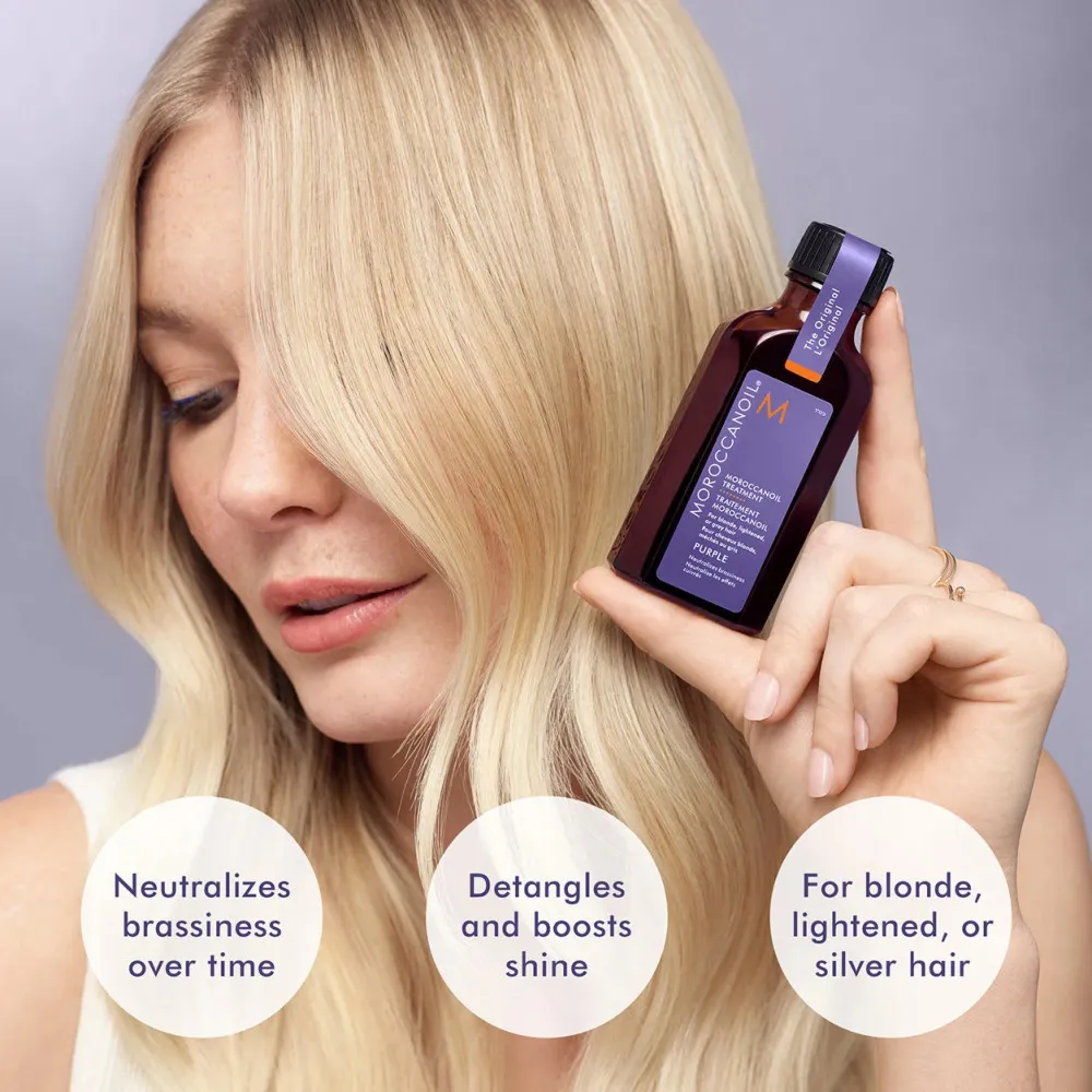 Treatment Purple hårolie til blondt, lysnet eller sølvfarvet hår 50 ml