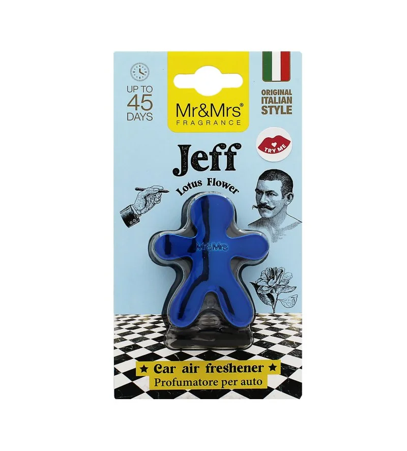 Jeff Chrome Lotus Flowers bilparfume blå