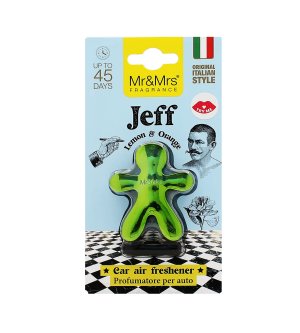Jeff Lemon & Orange duft til bil grøn