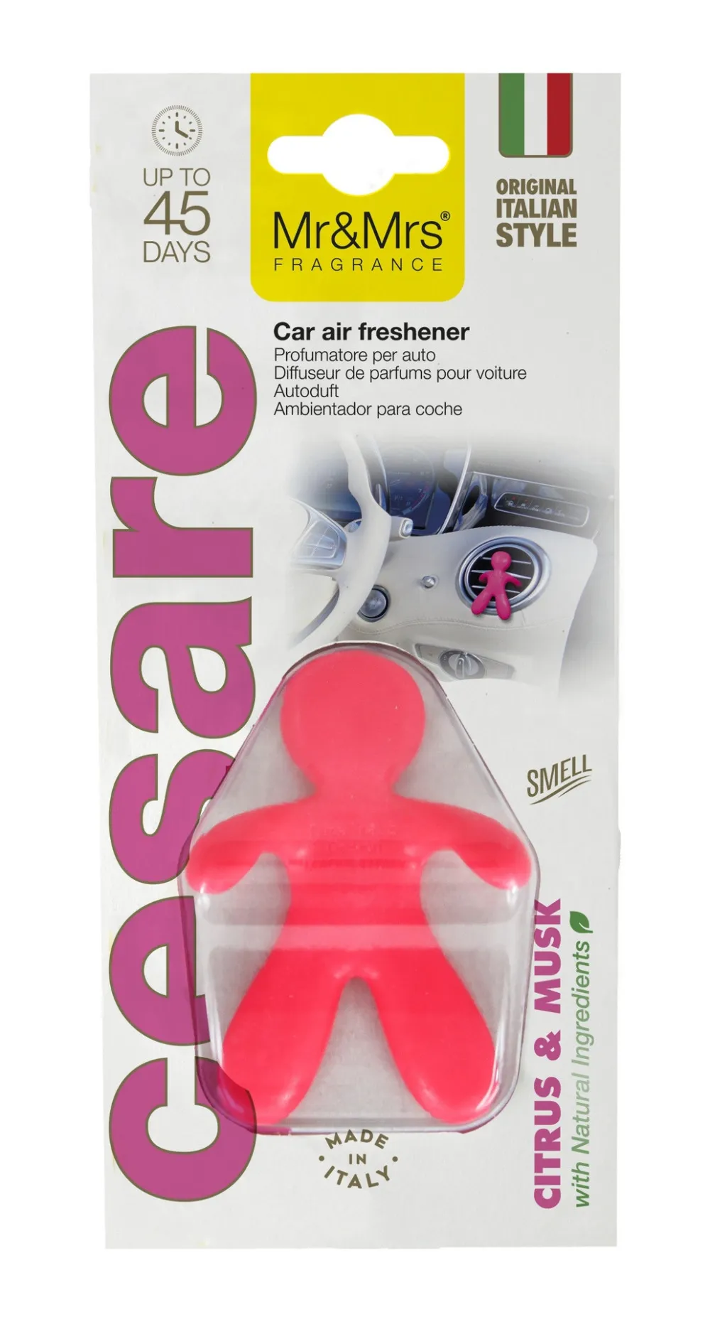 Cesare Citrus & Musk duft til bilen Mr&Mrs Fragrance Cesare Citrus & Musk vůně do auta