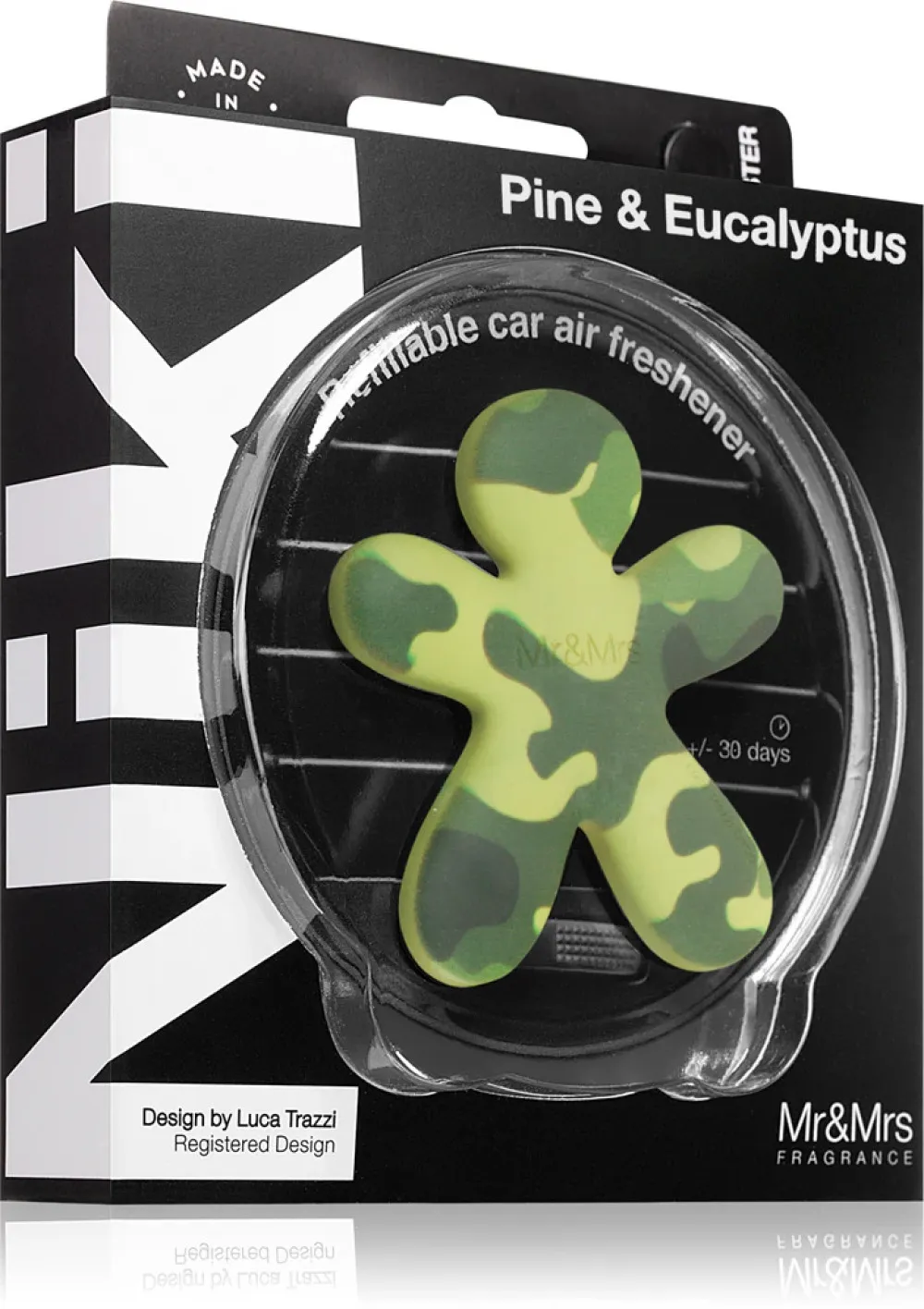 Niki Pine & Eucalyptus Duft til bilen Mr&Mrs Fragrance Niki Pine & Eucalyptus Vůně do auta