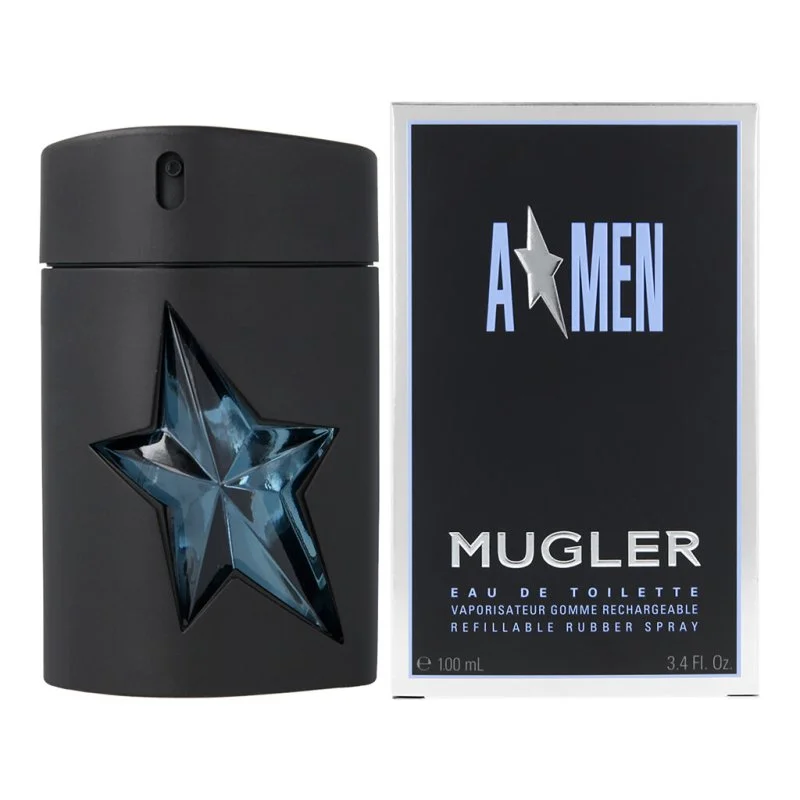 A*Men Rubber Flask genopfyldelig Eau de Toilette til mænd 100 ml