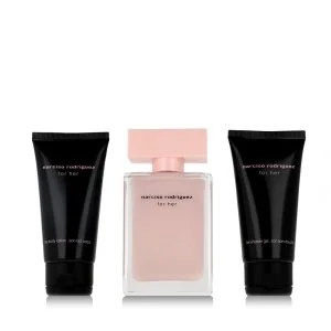 Narciso Rodriguez For Her 50 ml + SG 50 ml + BL Eau de Parfum til kvinder