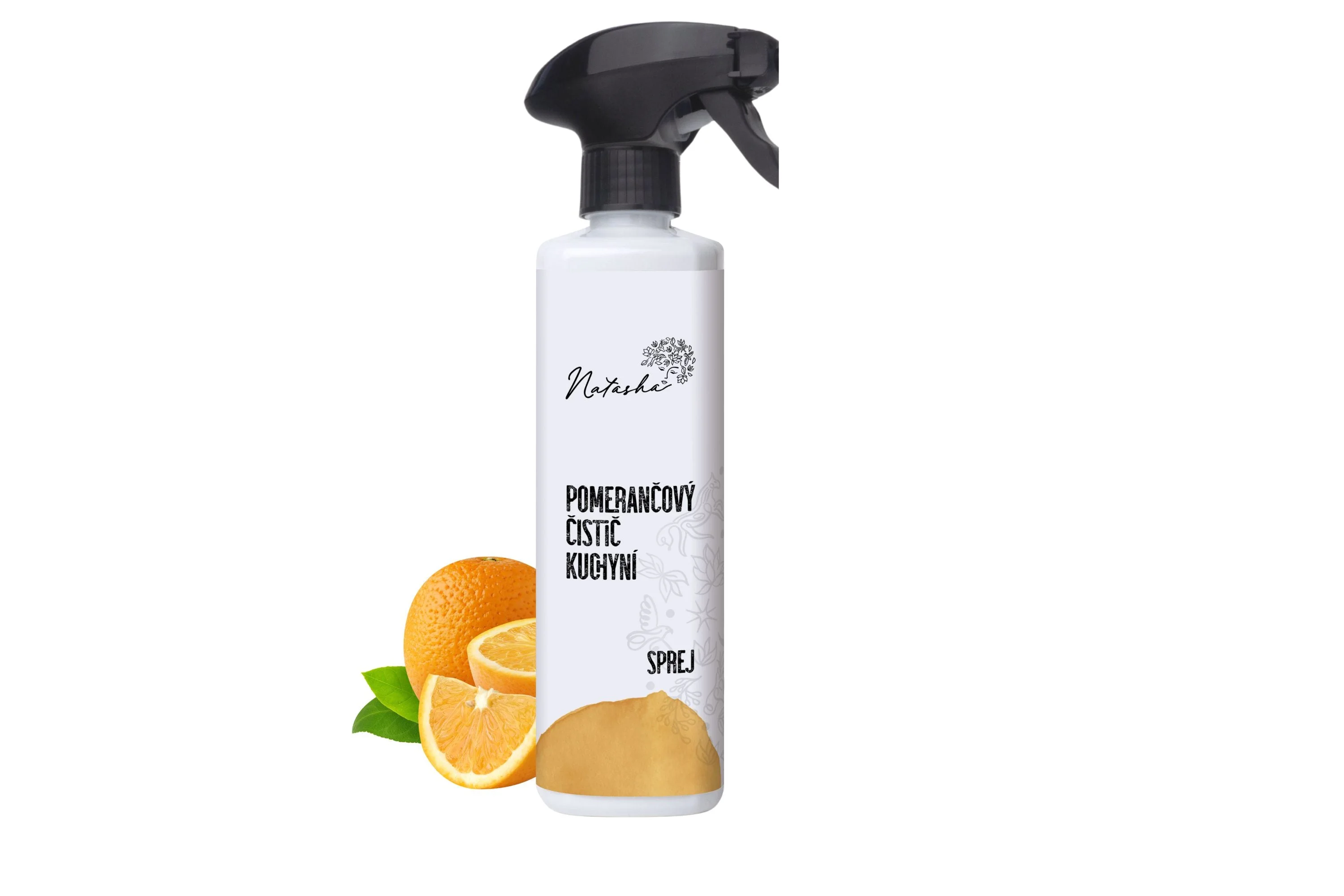 Natasha Orange køkkenrens - spray (500 ml) - universal affedter på sprayform
