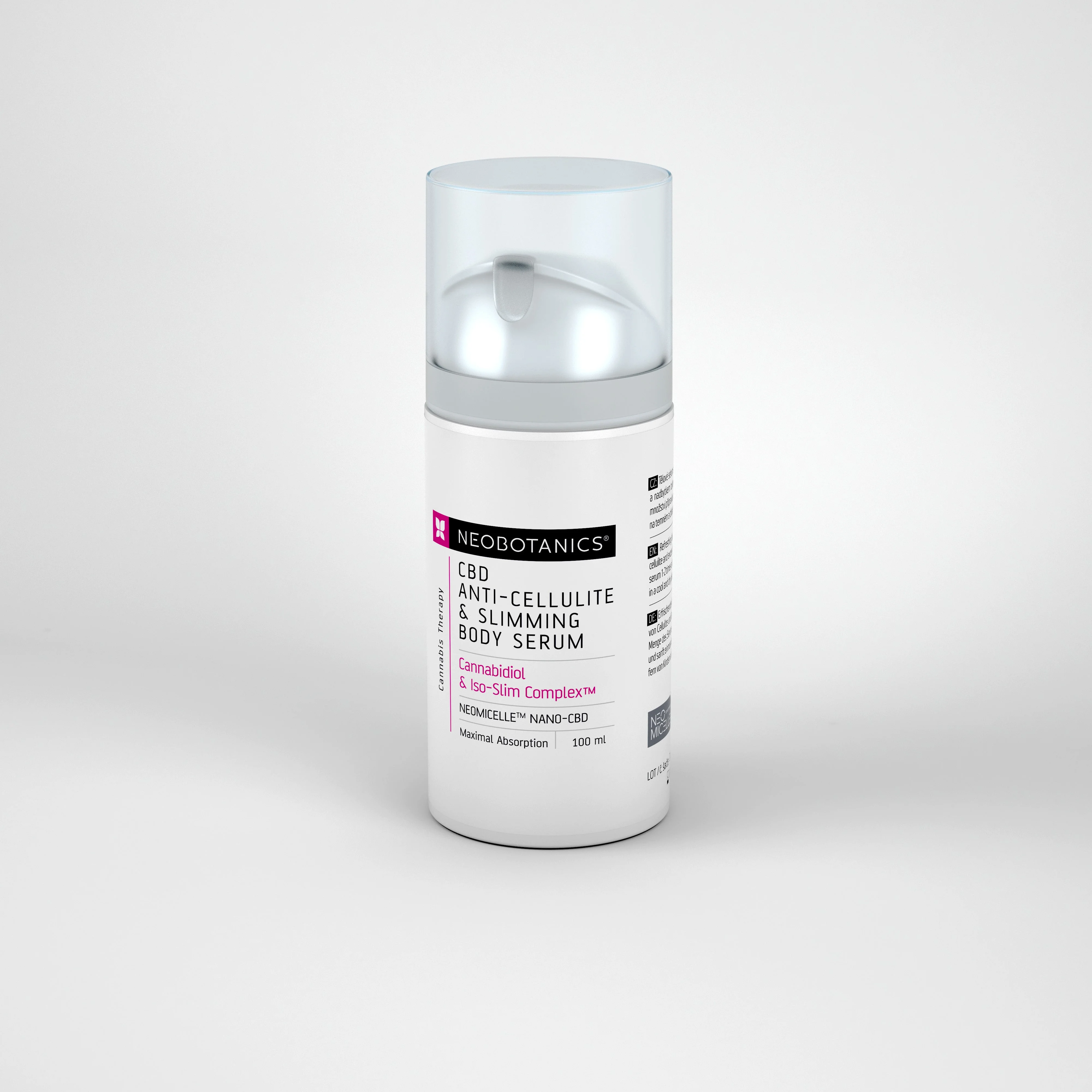 Neobotanics Anti-cellulite & Slimming Gel med hamp (100 ml) - til pleje af hud med tendens til cellulite
