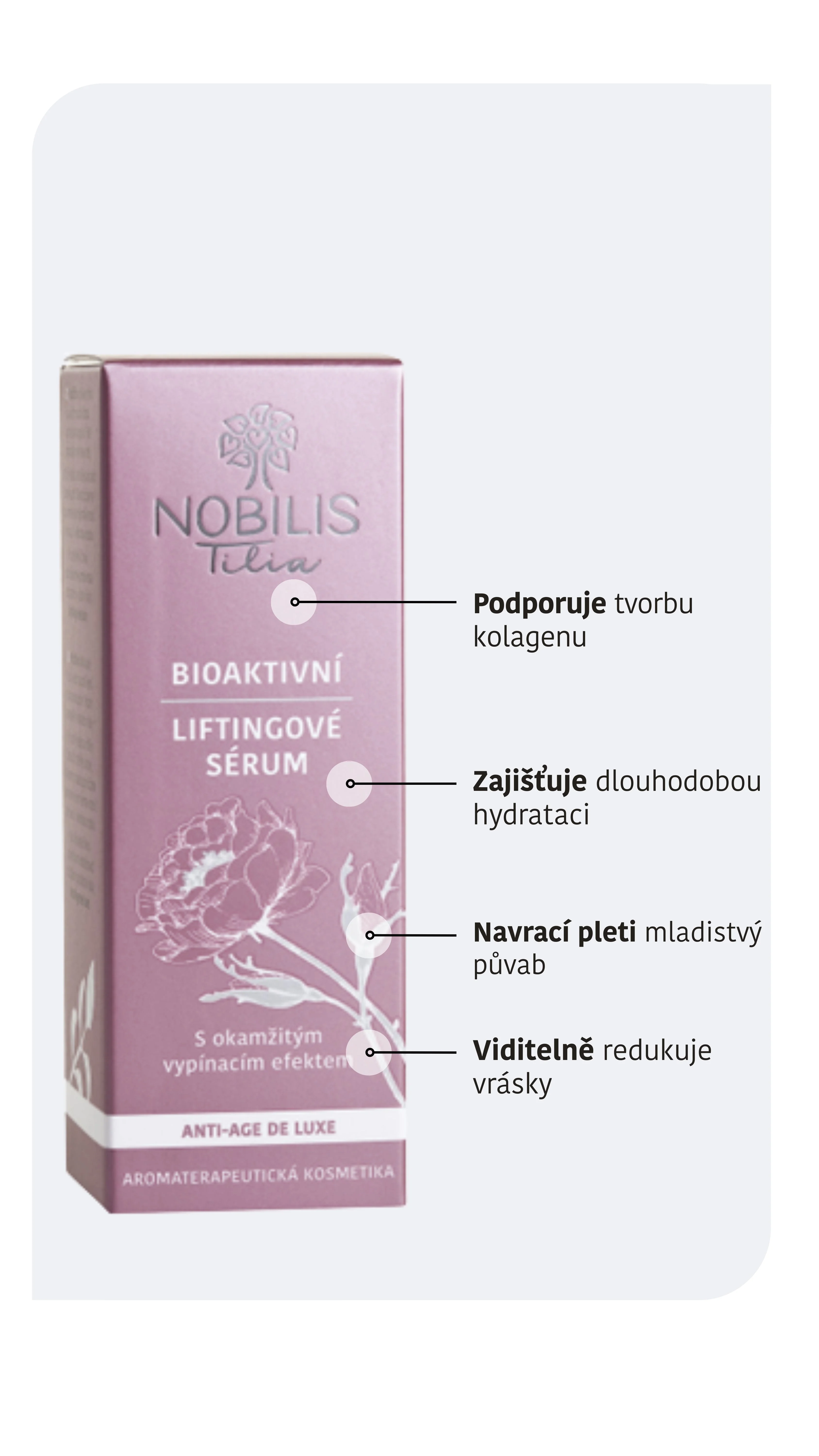Nobilis Tilia Bioaktivt løfteserum (15 ml) - til moden hud og pigmentpletter