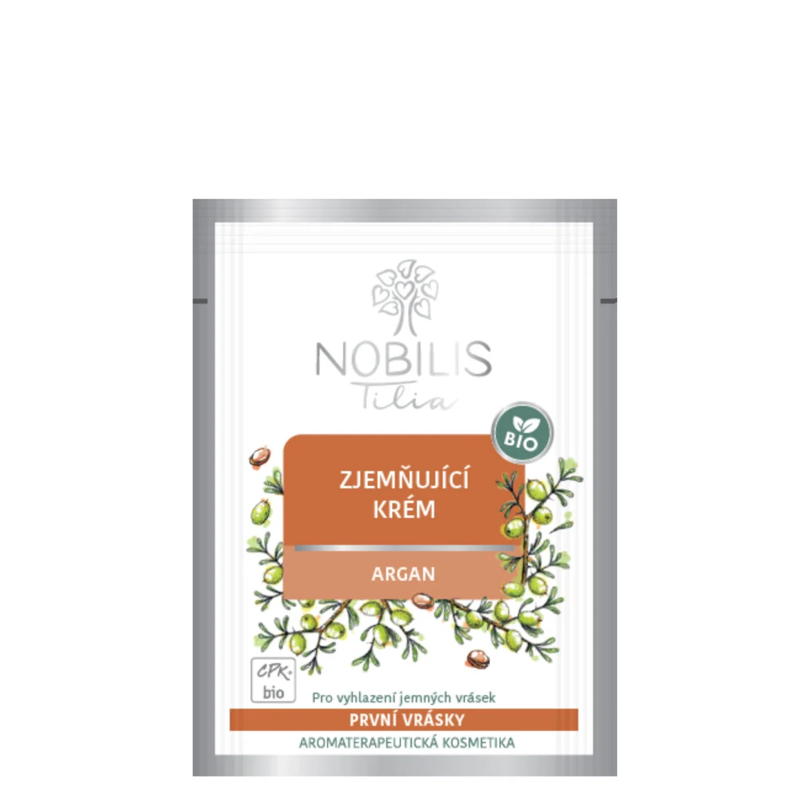 Nobilis Tilia Blødgørende creme Argan BIO 2 ml - prøve - udløb 06/2026 - ekstra portion vitalitet