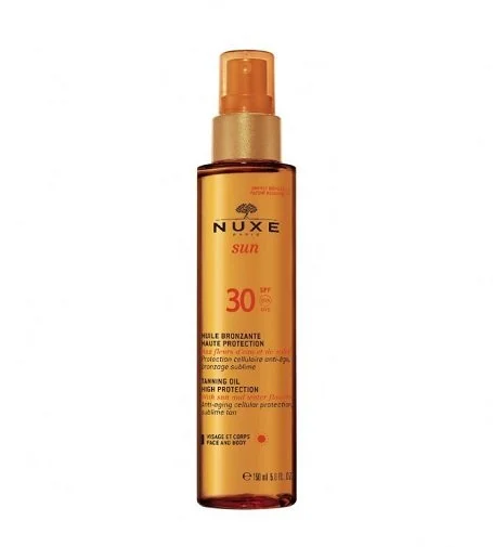 Sun brunende sololie til ansigt og krop SPF 30 150 ml