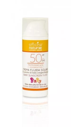 Officina Naturae Uparfumeret solcreme til børn SPF 50 BIO (50 ml)