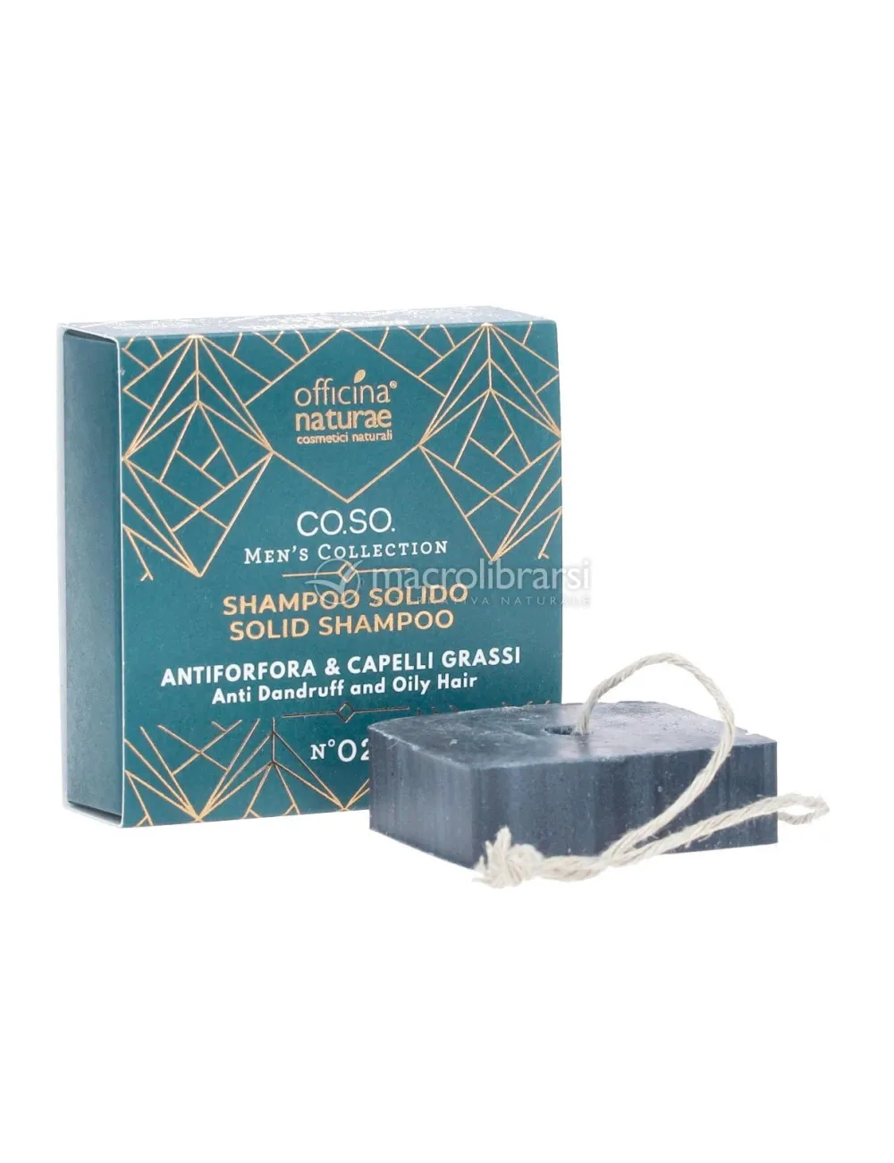 Officina Naturae Solid antiskælshampoo til mænd til fedtet hår N°02 (50 g)