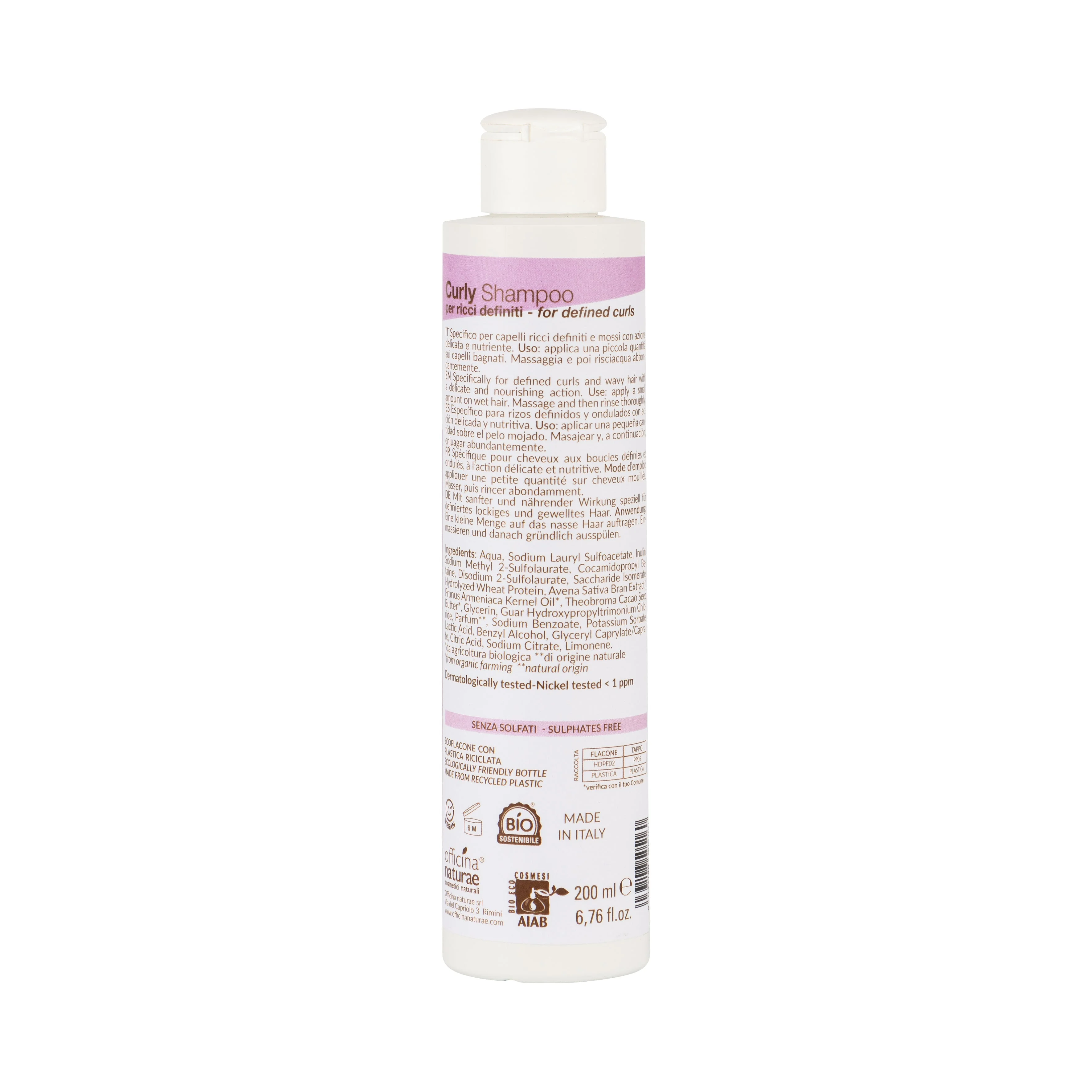 Officina Naturae Plejende shampoo til bløde og definerede krøller (200 ml) - definerer og blødgør dine krøller