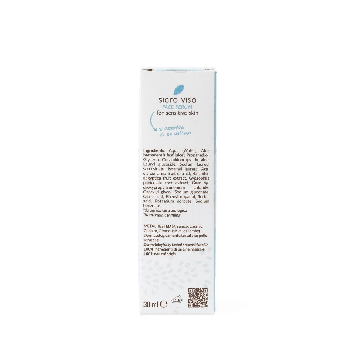 Officina Naturae Ansigtsserum til sensitiv hud (30 ml) - beroliger reaktiv hud