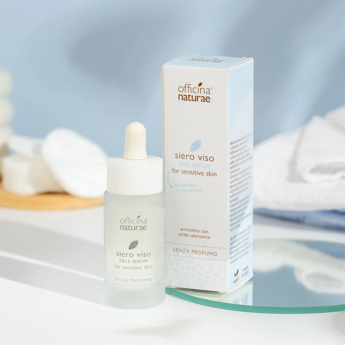 Officina Naturae Ansigtsserum til sensitiv hud (30 ml) - beroliger reaktiv hud