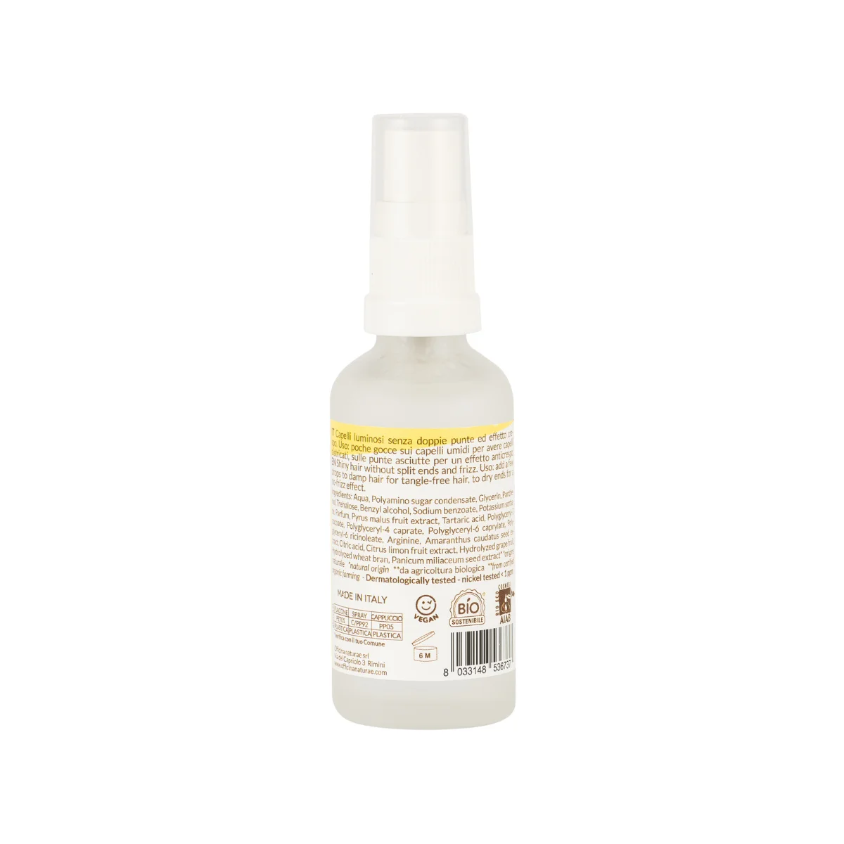 Officina Naturae Flydende krystaller til glansfuldt og silkeblødt hår (50 ml) - eliminerer spaltede spidser og krus