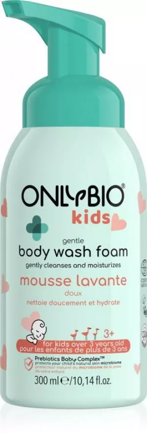 OnlyBio Skånsom vaskeskum til børn fra 3 år (300 ml) - med en delikat duft