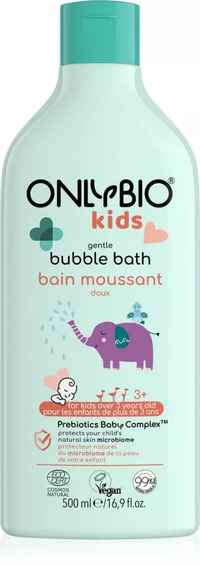 OnlyBio Skånsomt badskum til børn fra 3 år (500 ml)