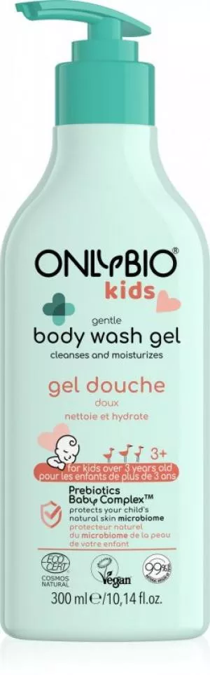 OnlyBio Skånsom vaskegel til børn fra 3 år (300 ml) - med en delikat duft