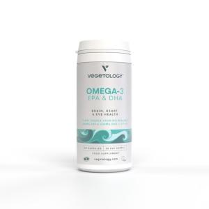 Vegetology Opti3 Omega-3 EPA &W DHA med D-vitamin 60 kapsler