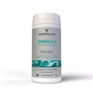 Vegetology Opti3 Omega-3 EPA &W DHA med D-vitamin 60 kapsler