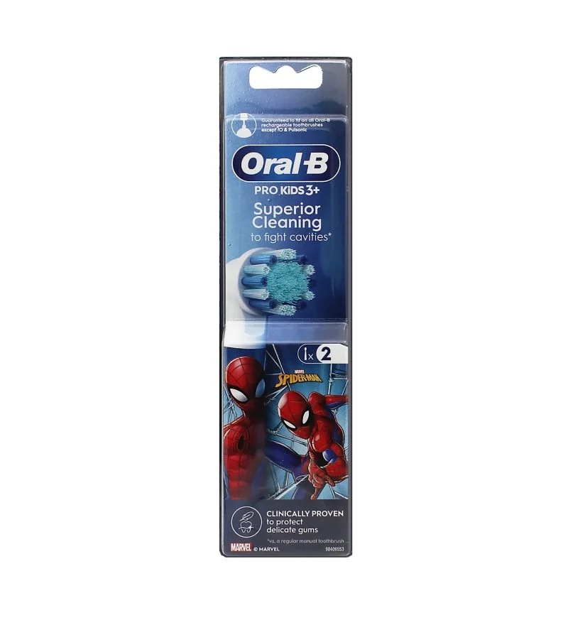 Pro Kids 3+ Spiderman udskiftningshoveder 2 stk.