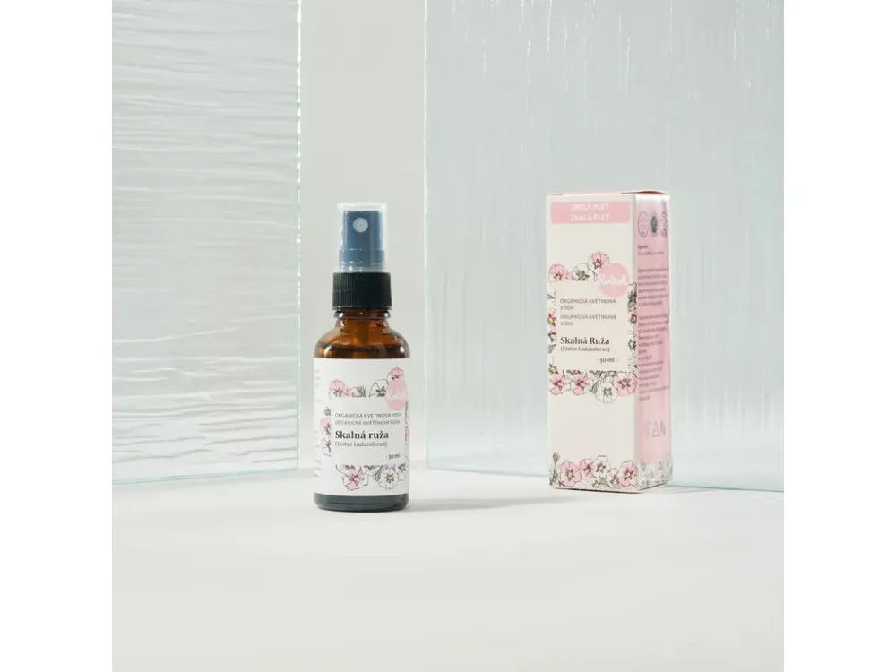 Kvitok Økologisk blomstervand-skællet rose (100ml)
