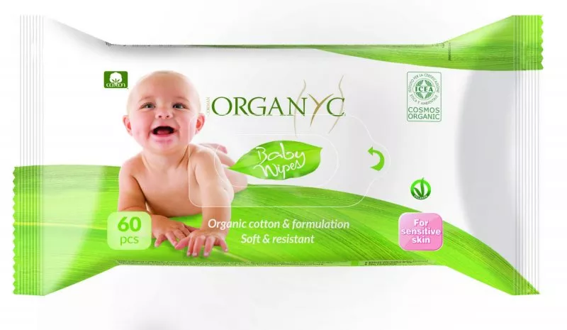 Organyc Baby vådservietter BIO (60 stk.)